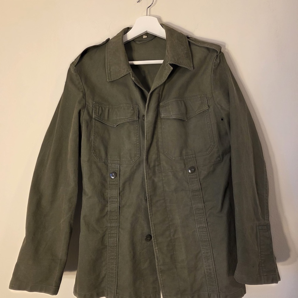 Men's Olive Green Military Jacket